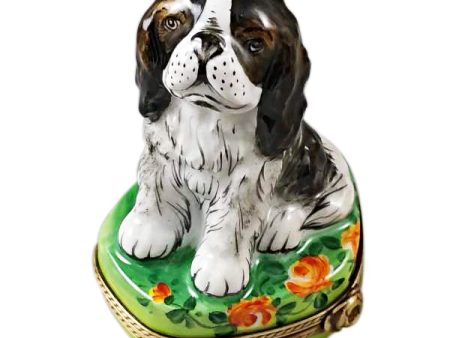 Tri-Color King Charles Spaniel Limoges on Sale