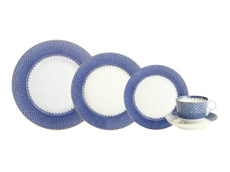 Blue Lace 5-Piece Place Setting Fashion