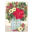 ALP2090PAL - Poinsettia Bouquet - 12x16 Hot on Sale