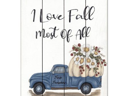 AJ100PAL - I Love Fall Most of All - 12x16 on Sale