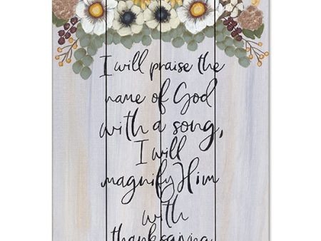 AJ103PAL - I Will Praise the Name of God - 12x16 on Sale