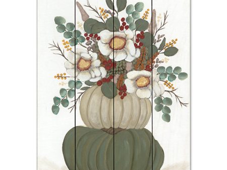 AJ102PAL - Floral Pumpkin Stack - 12x16 Online